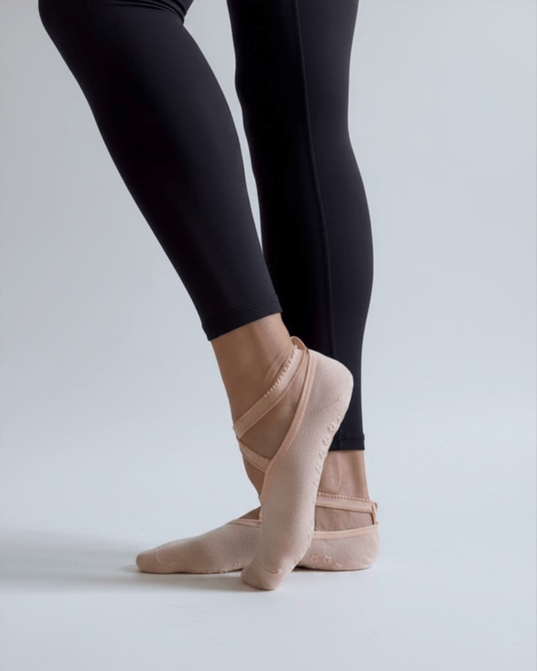 Pale Blossom Petals ballet socks