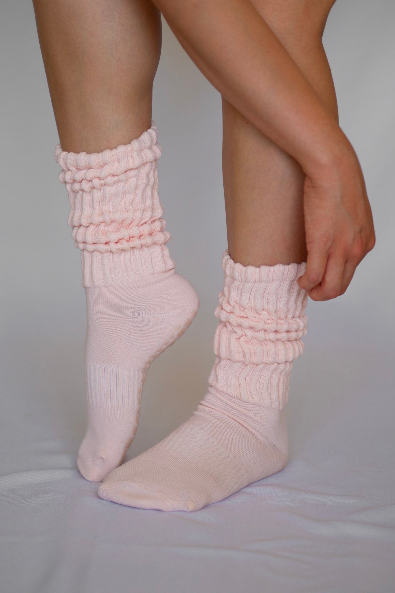 Slouch socks Pale Rose