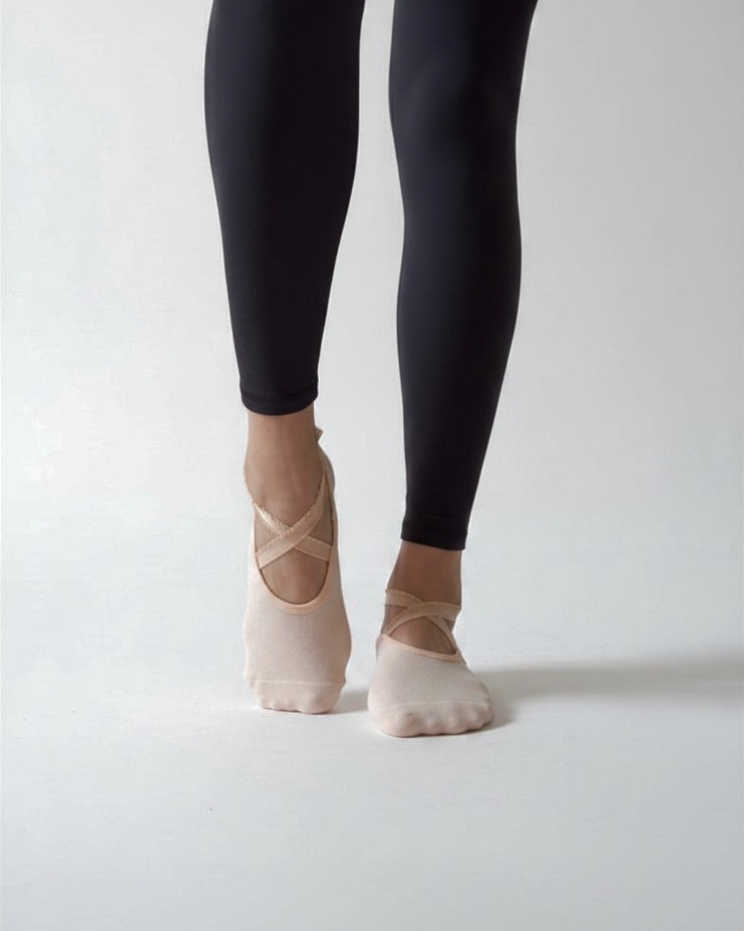 Pastel beige ballet socks